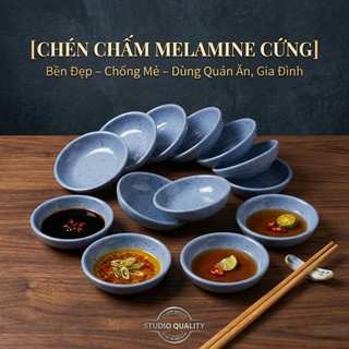COMBO 10 Chén Chấm Tiêu – Nhựa Melamine Cứng, Khó Bể – Đựng Nước Tương, Nước Mắm, Gia Vị – Trường An VN