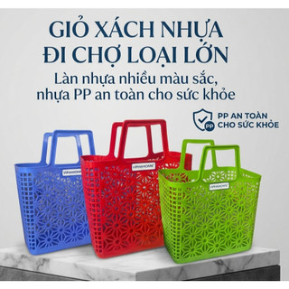 Làn đi chợ Winhome– Giỏ nhựa PP cao cấp, an toàn, bền đẹp, đựng thực phẩm tiện lợi - Trường An VN