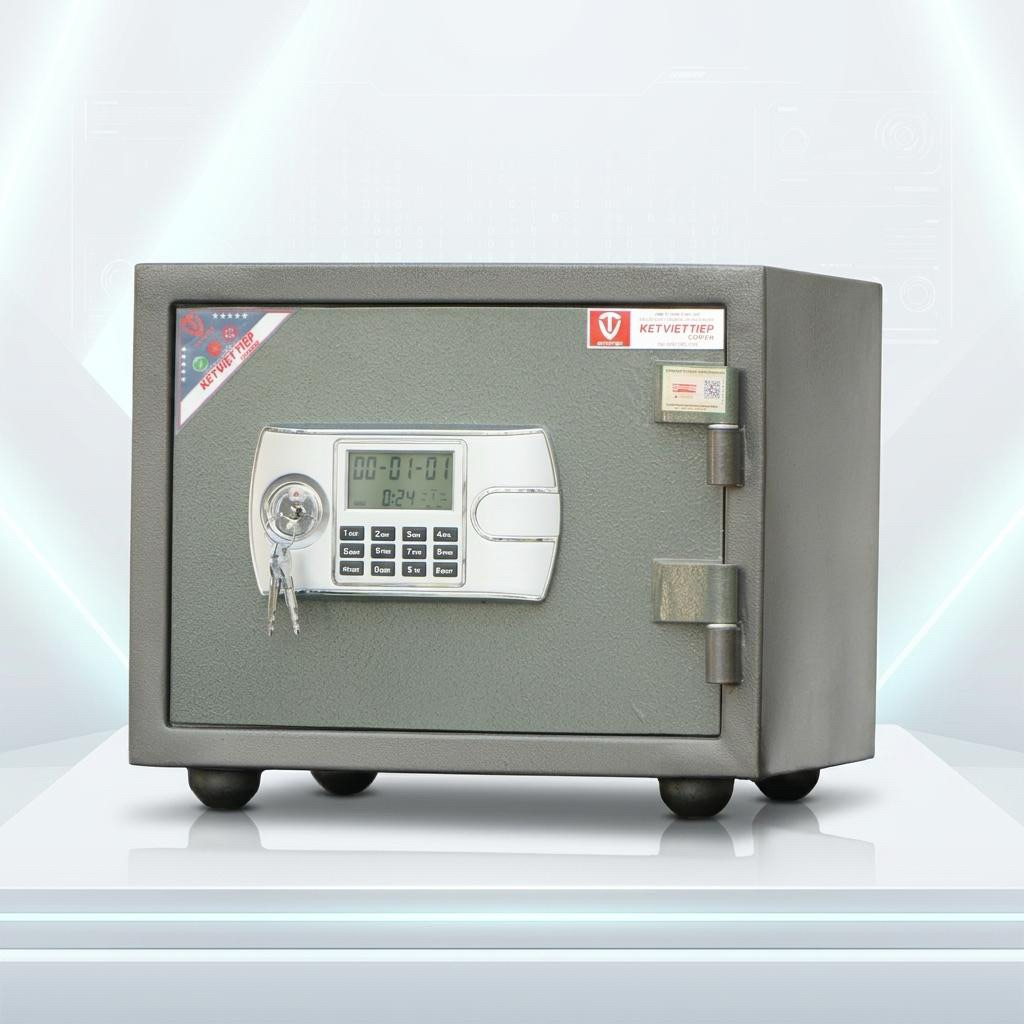 Két Sắt Mini Chống Cháy Việt Tiệp VT25 Khóa Điện Tử 28kg