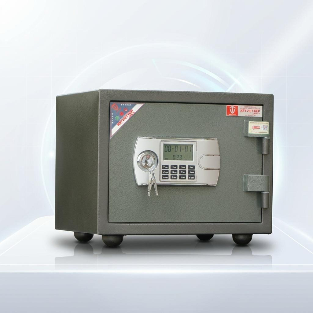 Két Sắt Mini Chống Cháy Việt Tiệp VT25 Khóa Điện Tử 28kg