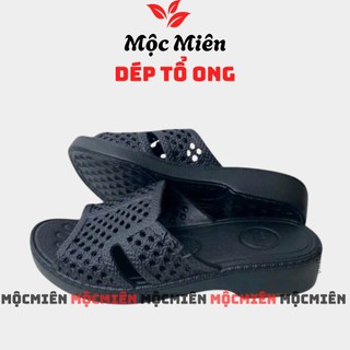 Dép tổ ong Asia nam nữ màu Đen siêu nhẹ. Hàng chính hãng cao cấp