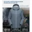 Áo Khoác Chống Nước OKAY Unisex Màu Xanh Xám – Chống Mưa, Chống Nắng UPF50+, Nhẹ Thoáng Khí