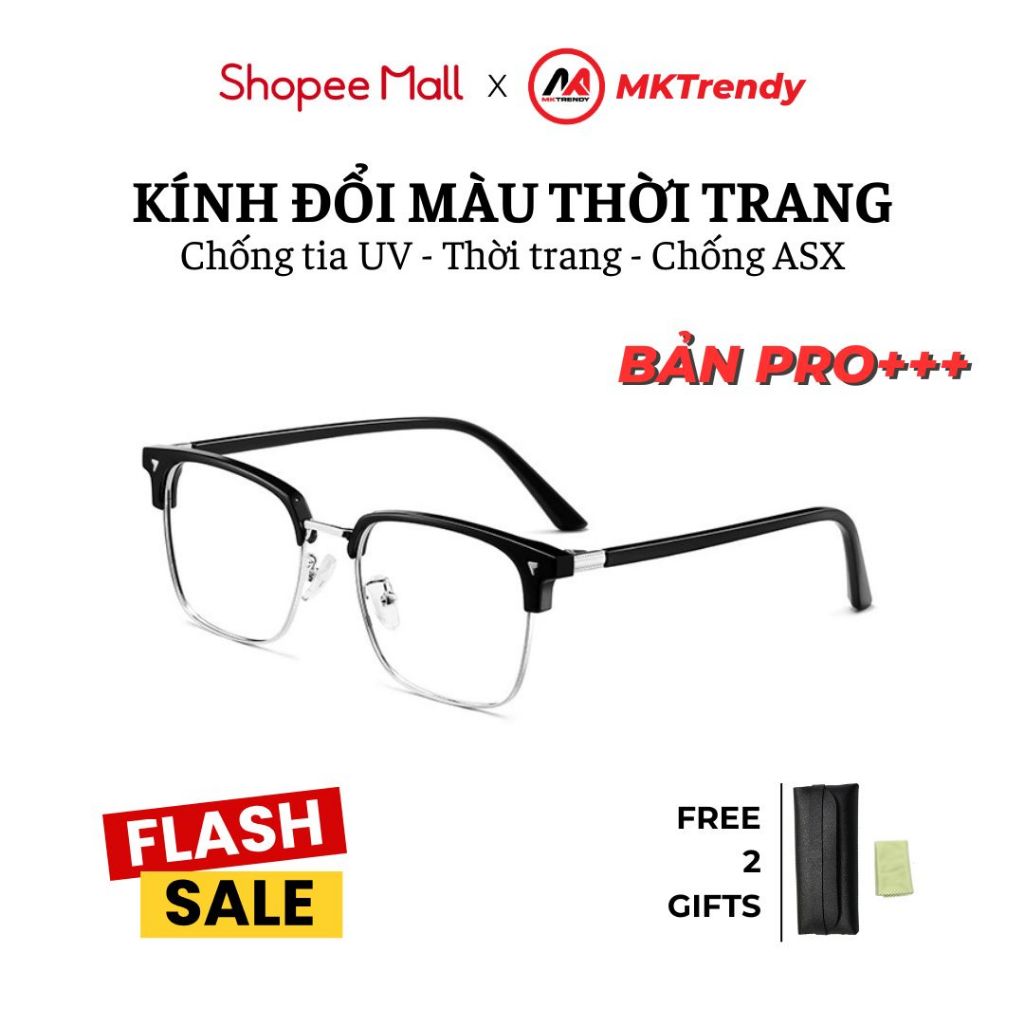 [Live x MKTRENDY] Kính đổi màu phiên bản PRO cao cấp chống ánh sáng xanh chống tia UV X15