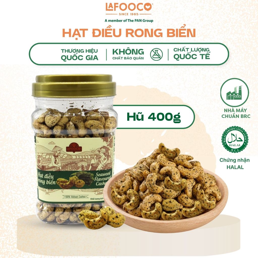 Hạt điều LAFOOCO rong biển Seaweed Flavoured Cashews