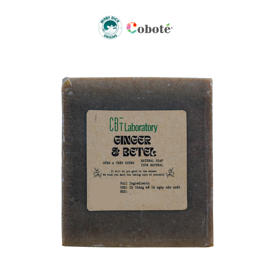 Xà phòng thảo mộc gừng trầu không làm sạch và dưỡng ẩm cho da 120g