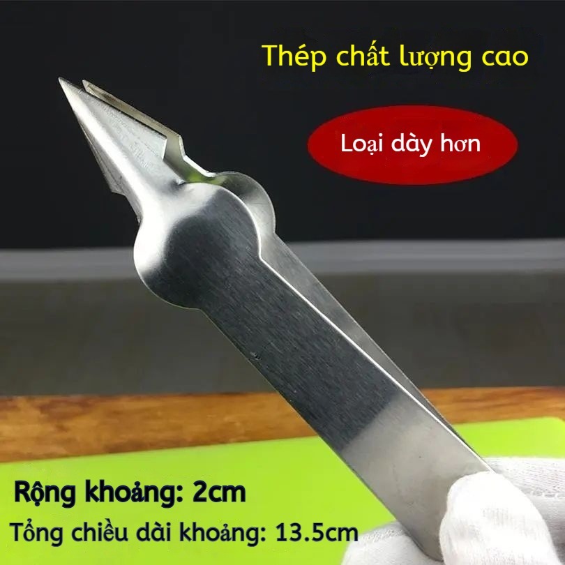Kẹp Lấy Mắt Dứa Thép Không Gỉ | Dụng Cụ Lấy Mắt Dứa, Dâu Tây Tiết Kiệm Sức Lực【Mua 2 tặng 1】