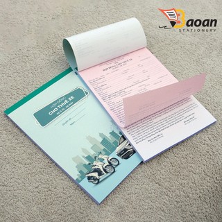 Hợp đồng CHO THUÊ XE (xe ôtô - xe máy) khổ a4 2 liên