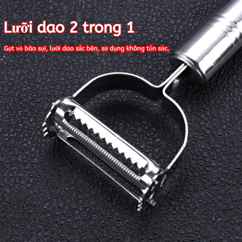 Bộ 3 Dụng Cụ Gọt Vỏ, Tỉa, Kẹp Lông Thép Không Gỉ Dành Cho Nhà Bép