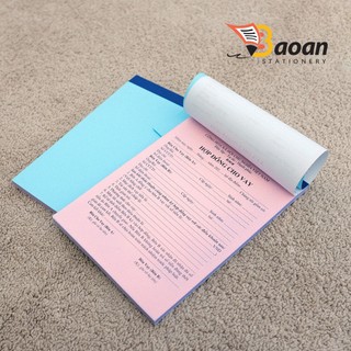 Hợp đồng CHO VAY khổ a5 (15x20cm) / GIẤY VAY TIỀN KHỔ A5 - 50 bộ/, 2 LIÊN/ 50 bộ ++++