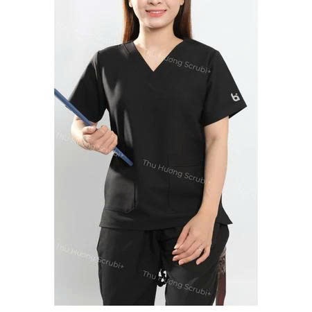 Bộ Scrubs Vải lon nhật nhiều màu Cổ Tim, Mềm Nhẹ,Co Giãn,y tế, spa, dược sỹ,quần ÁO phòng mổ