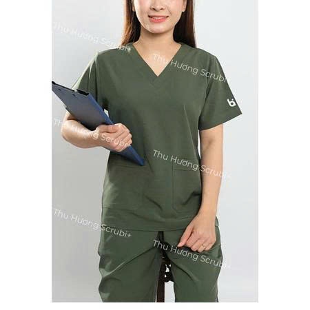Bộ Scrubs Vải lon nhật nhiều màu Cổ Tim, Mềm Nhẹ,Co Giãn,y tế, spa, dược sỹ,quần ÁO phòng mổ