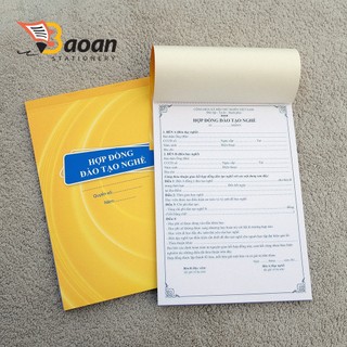 Hợp đồng ĐÀO TẠO NGHỀ A4 - 2 liên - 50 bộ/quyển