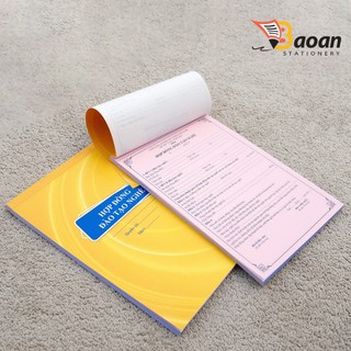 Hợp đồng ĐÀO TẠO NGHỀ A4 - 2 liên - 50 bộ/quyển