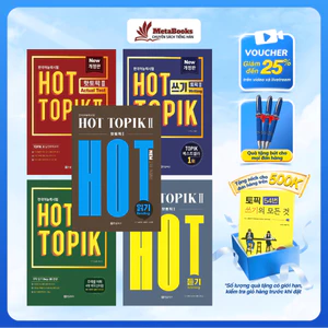 Combo Giáo Trình Luyện Thi Thử Tiếng Hàn Hot Topik 2, Đầy Đủ Kỹ Năng, Đi Kèm Đáp Án - MetaBooks Store