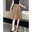 Quần giả váy nữ big size lửng ống rộng xếp ly ngang gối cạp chun mẫu mới 2026 chất mềm mát