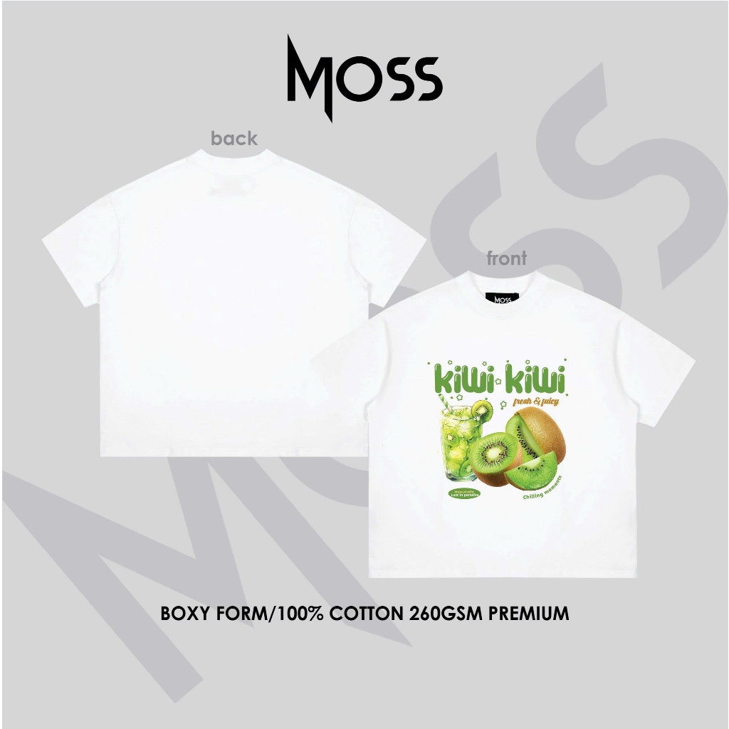 ( DEAL MỞ BÁN )MOSS.STU "BST FRESH & JUICY" ÁO THUN BOXY TRÁI CÂY MÙA HÈ - ÁO THUN BOXY ĐI BIỂN   -  COTTON 100% 260GSM