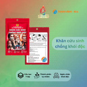 Mặt nạ chống khói độc dạng khăn cứu sinh Elephant 114 công nghệ 7 lớp vải lọc
