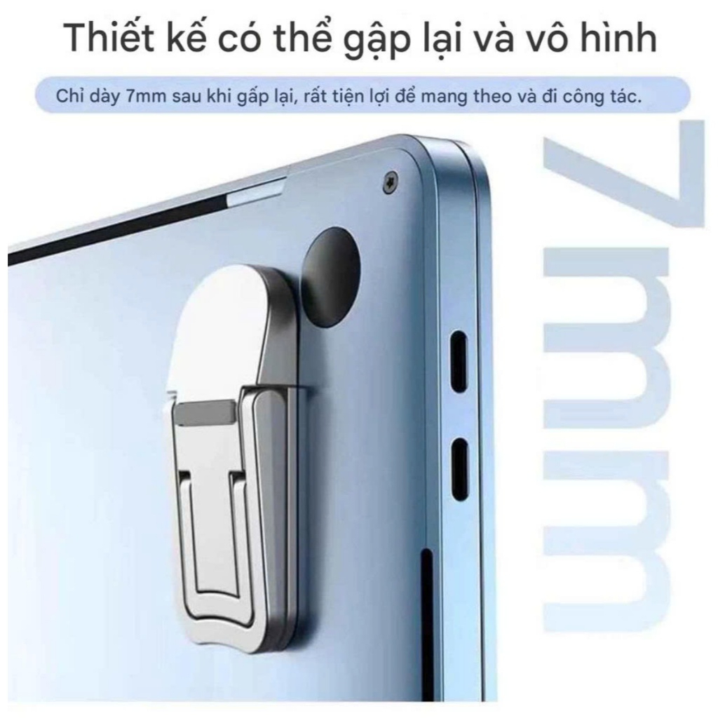 Set 2 Chân Đế Laptop Mini Gập Gọn Điều Chỉnh 2 Góc – Đế Kê Tản Nhiệt Nâng Máy Tính Bàn Phím Tiện Lợi