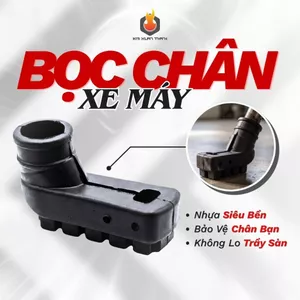 Bọc Chân Chống Xe Máy Cao Su Dày Dặn Chống Trơn Trượt - Bảo Vệ Chân Chống, Hạn Chế Trượt Ngã