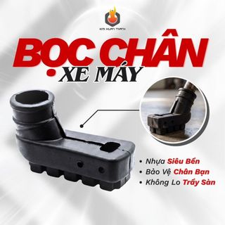 Bọc Chân Chống Xe Máy Cao Su Dày Dặn Chống Trơn Trượt - Bảo Vệ Chân Chống, Hạn Chế Trượt Ngã