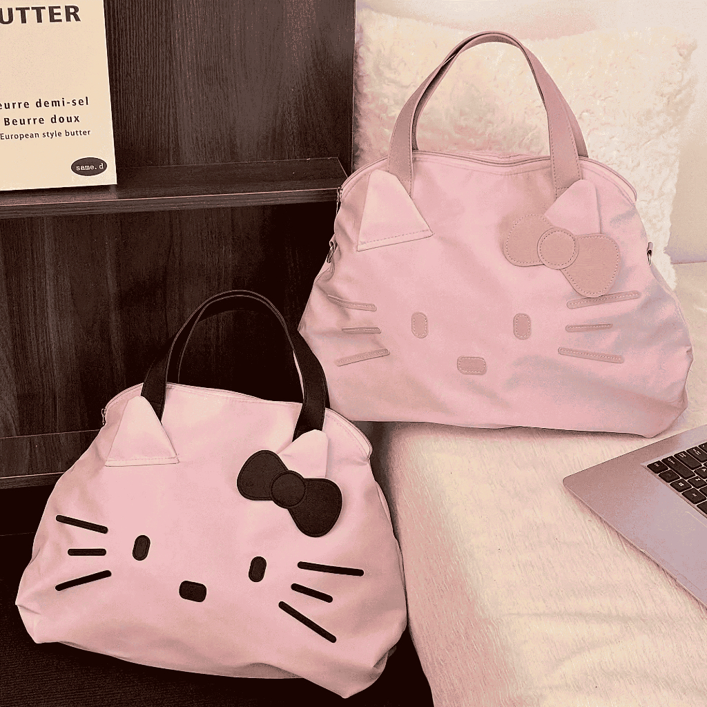 Túi xách nữ Hello Kitty dễ thương form lớn, túi đeo chéo nữ chống nước,đi du lịch, túi đi học, đi chơi Hàn Quốc