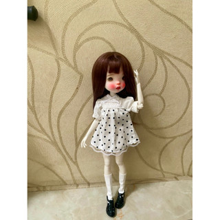 Váy chấm bi size blythe(size khác ib shop)