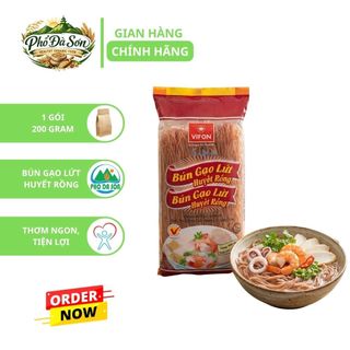 Bún Gạo Lứt Huyết Rồng Bích Chi Gói 200g - Giàu Chất Xơ, Thơm Ngon