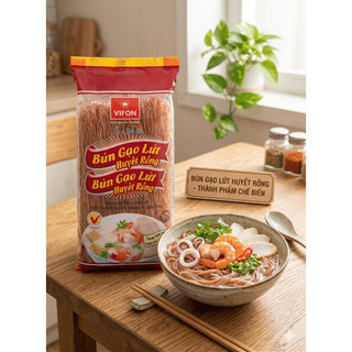 Bún Gạo Lứt Huyết Rồng Bích Chi Gói 200g - Giàu Chất Xơ, Thơm Ngon