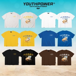 Áo Thun Boxy CAT SUMMER YOUTHPOWER Form Rộng Nam Nữ Oversize Unisex Cotton 2 Chiều 250gsm Cổ Tròn Local Brand Việt Nam