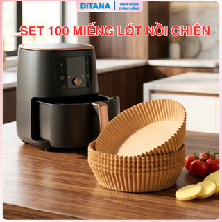Combo 200 miếng lót nồi chiên không dầu an toàn sức khỏe, thấm hút tốt