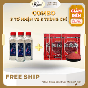 Combo Bột Tơ Nhện JayFishing Với Trùng Chỉ Dùng Làm Mồi Vuốt, Kết Dính Cực Tốt
