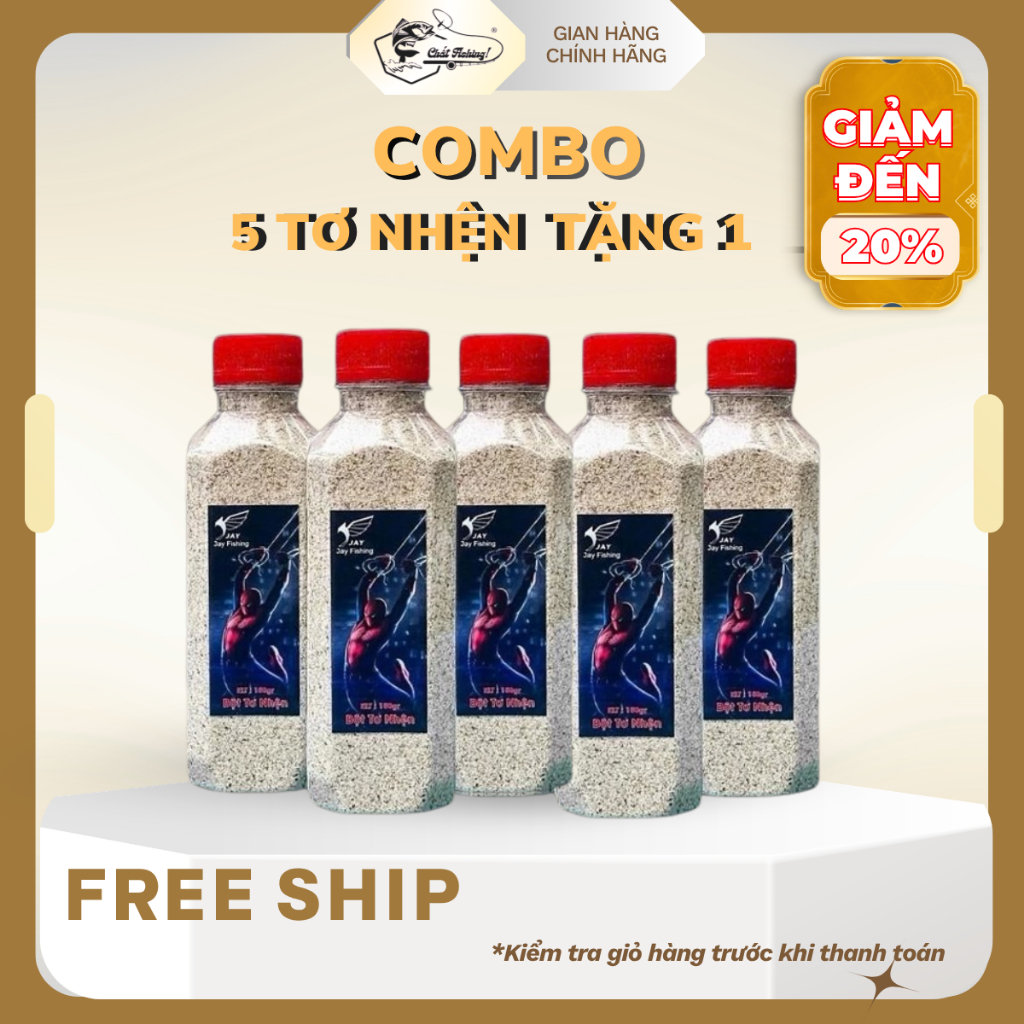 Combo Bột Tơ Nhện JayFishing Với Trùng Chỉ Dùng Làm Mồi Vuốt, Kết Dính Cực Tốt