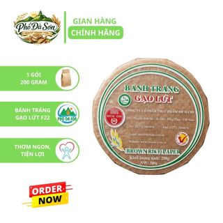 Bánh Tráng Gạo Lứt F22 Bích Chi Gói 200g