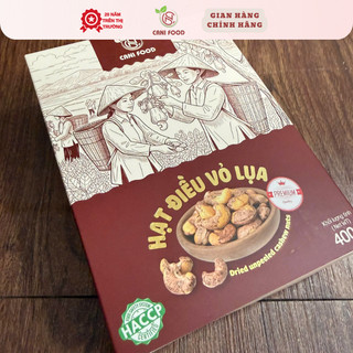 Hạt Điều Vỏ Lụa Canifood Hộp Quà 200g 400g Giòn Bùi Tự Nhiên Sang Trọng Biếu Tặng Đã Kiểm Nghiệm