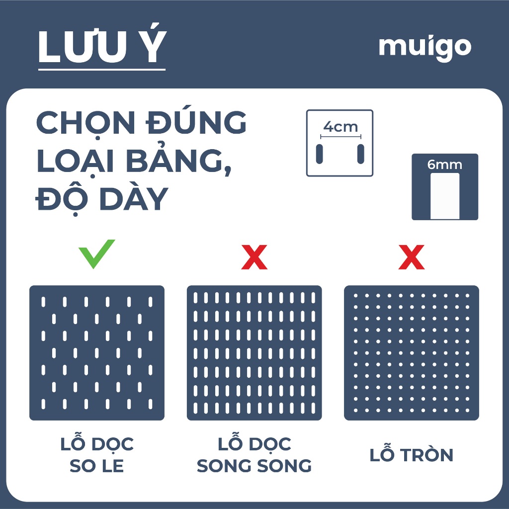 Kệ khay cao tháo lắp cho bảng Pegboard | Phụ Kiện Pegboard Đa Năng