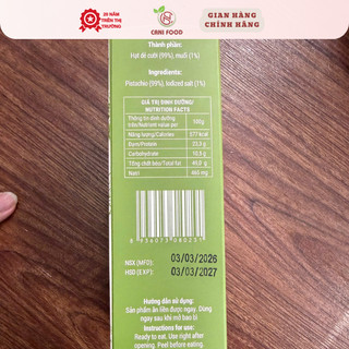 Hạt Dẻ Cười Canifood 200g 400g Giòn Bùi Tự Nhiên Giàu Dinh Dưỡng Đã Được Kiểm Nghiệm An Toàn