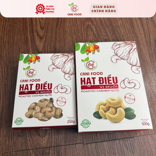 Hạt Điều Rang Muối Canifood 250g 500g Giòn Bùi Tự Nhiên Nguyên Chất 99% Đã Được Kiểm Nghiệm An Toàn