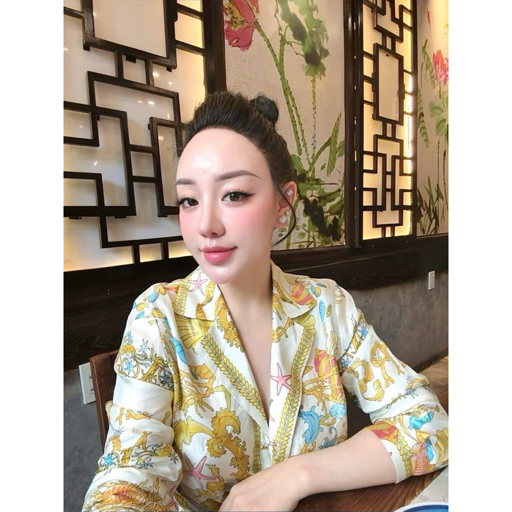 set áo cột & short Versace new style mùa hè