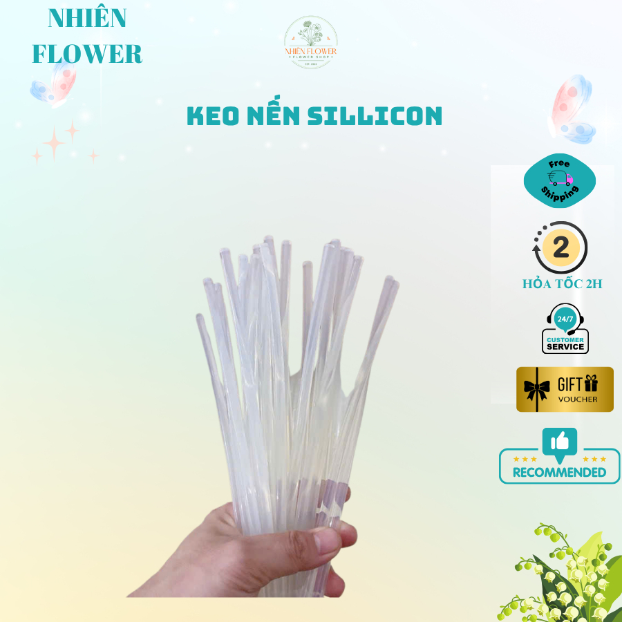 Keo Nên Loại Nhỏ 7mmx25cm Loại Tốt Trong Suốt, Bám Dính Tốt, Dễ Dàng Sử Dụng, Tiện Lợi