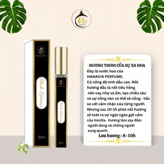 Nước hoa nữ Hanavia prefume  Black Optimus (Chai chiết 10ml-30ml ) – Hương thơm ngọt ngào, quyến rũ – Cosmetic Women