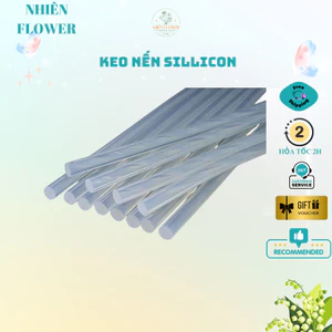 Sỉ Nửa KG & 1KG Keo Nến Sillicon Nhỏ 7mmx25cm Trong Suốt Loại Tốt, Siêu Dính và Tiện Lợi