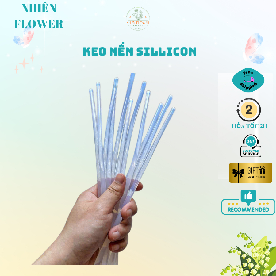 Keo Nên Loại Nhỏ 7mmx25cm Loại Tốt Trong Suốt, Bám Dính Tốt, Dễ Dàng Sử Dụng, Tiện Lợi