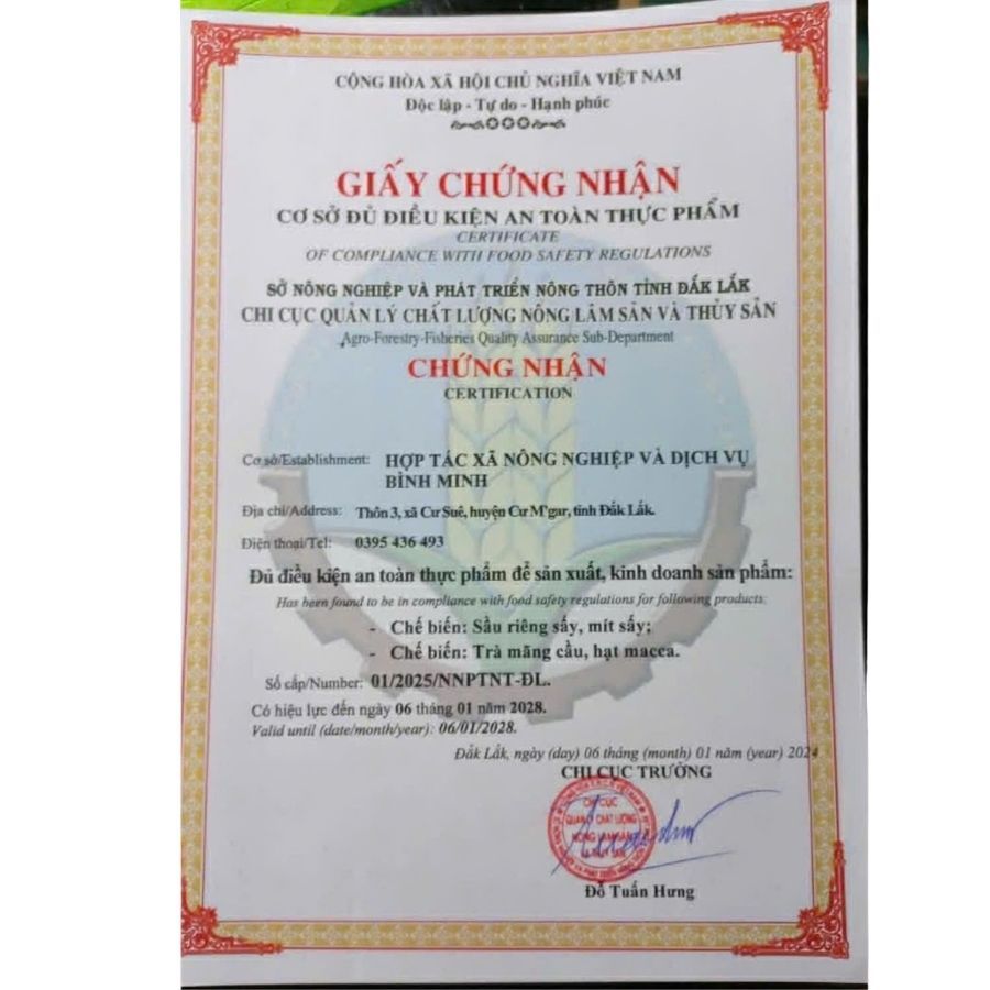 Sầu Riêng Sấy Thăng Hoa 100g - Bình Minh Farm Đắk Lắk | Sầu Riêng Sấy Giòn, Sầu Riêng Sấy Khô, Không Thêm Đường