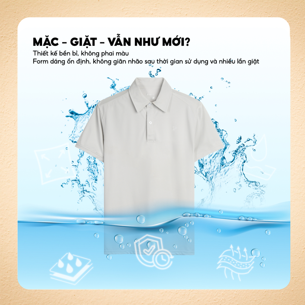 Áo Polo nam thể thao AERO, vải Coolmax cao cấp siêu thấm hút mồ hôi, mát lạnh, khô nhanh, co giãn 4 chiều - FEAER