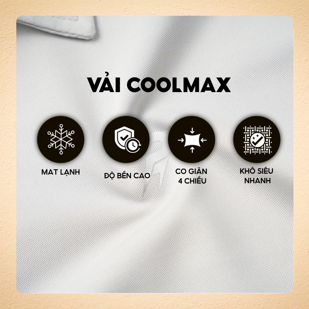 Áo Polo nam thể thao AERO, vải Coolmax cao cấp siêu thấm hút mồ hôi, mát lạnh, khô nhanh, co giãn 4 chiều - FEAER