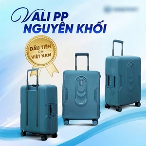 Vali nhựa nguyên khối BAO BỂ VỞ KHI NÉM MẠNH và vali vải cao cấp bảo hành chính hãng 10 năm phụ kiện