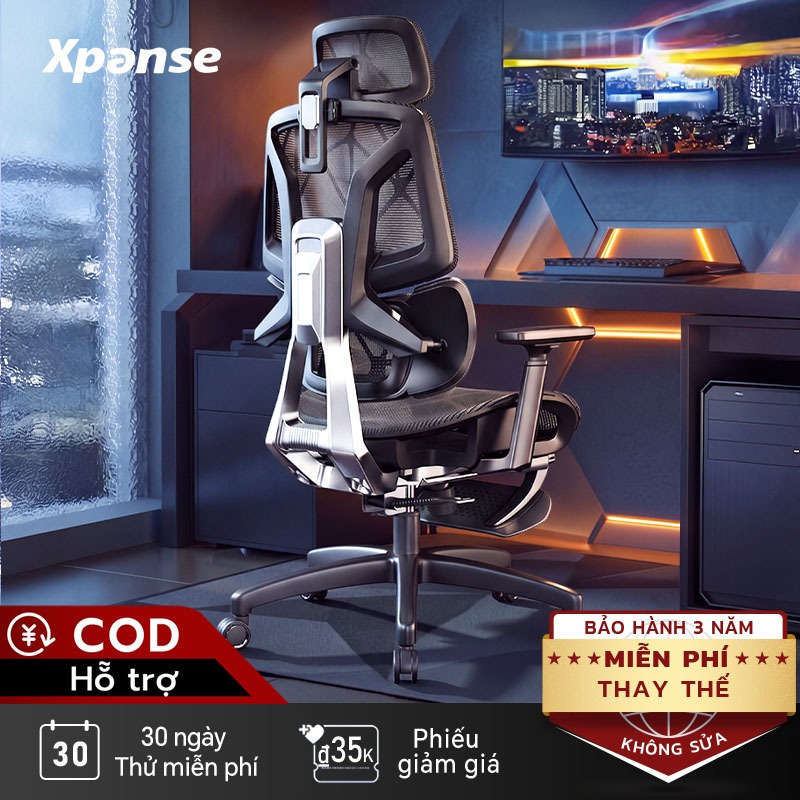Ghế công thái học Xpanse X999 ghế gaming ghế xoay văn phòng ghế làm việc Bảo hành 3 năm | BigBuy360 - bigbuy360.vn