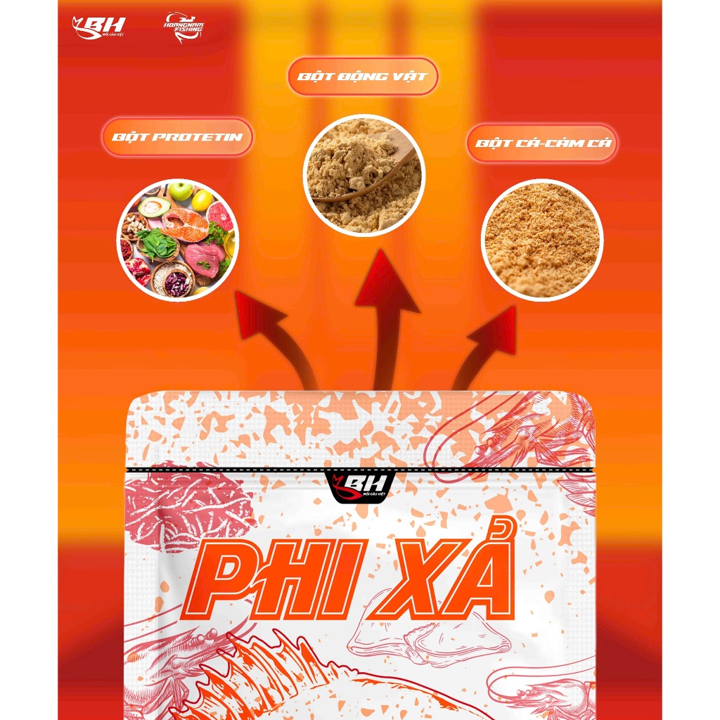MỒI CÂU PHI XẢ 500G - HOÀNG NAM FISHING