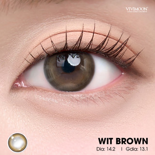 Lens 6 tháng VIVIMOON kính áp tròng cho mắt thở 14.2mm có viền, độ cận từ 0 đến 8 ( Giá 1 chiếc - 1 bên mắt)