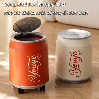 Thùng Rác Coke Dung Tích 13L , Thùng Đựng Rác Nhỏ Gọn Có Nắp Ấn Tự Động Cho Phòng Khách